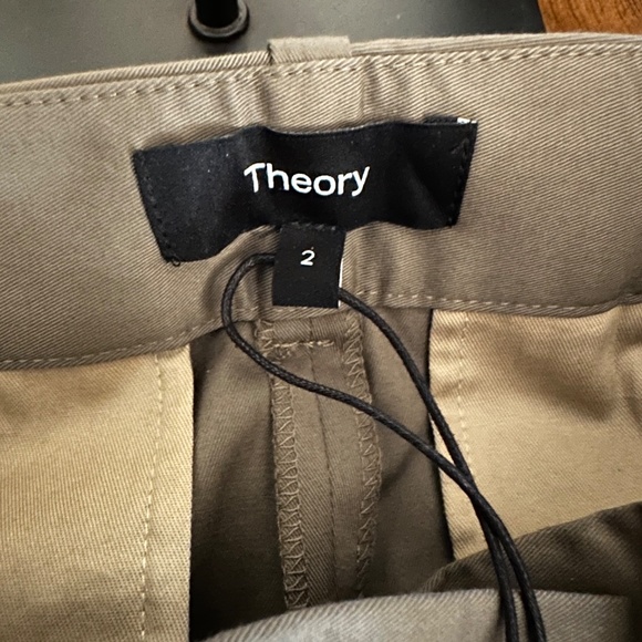 Theory High Rise Carrot Trouser, Size 2, Willow - Picture 3 of 14